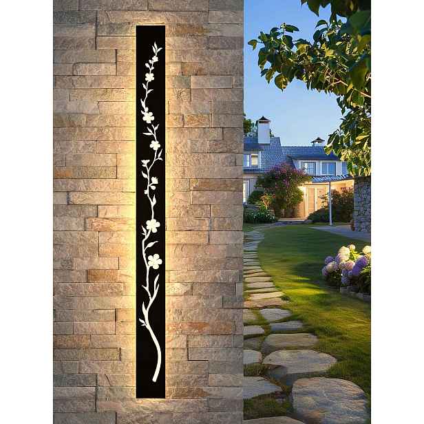 Dlouhé nástěnné Led světlo černé 100 cm, venkovní dekorativní, 32 W, IP67