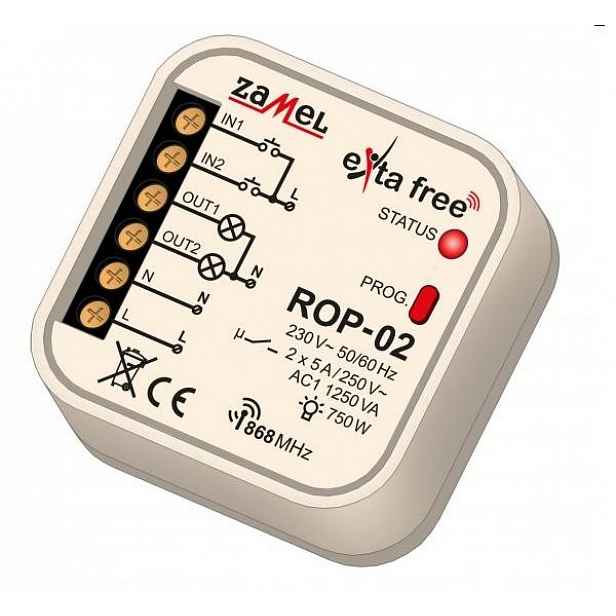 Exta Free rádiový přijímač 2-kanálový ROP-02 Zamel
