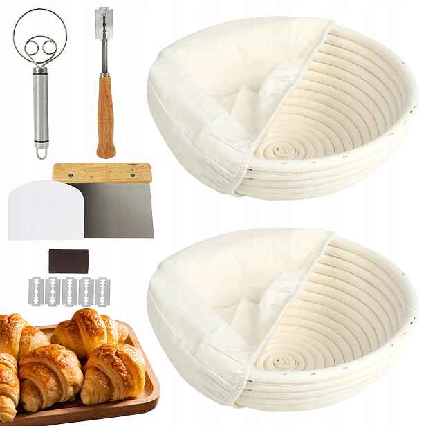 Sada košíků na pečení chleba, 23 cm, košíky na pečení chleba