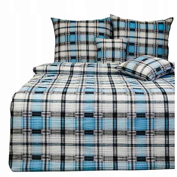 Sada Povlečení Kora 140x200 1x70/80 Krzyś Modrá Elegantní