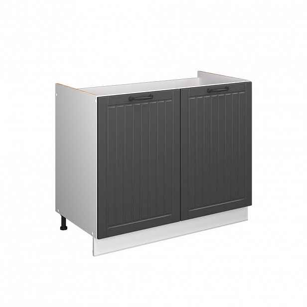 Vicco SKŘÍŇKA POD DŘEZ Fame-Line, Tmavě šedá/Bílá, 100 cm bez pracovní desky
