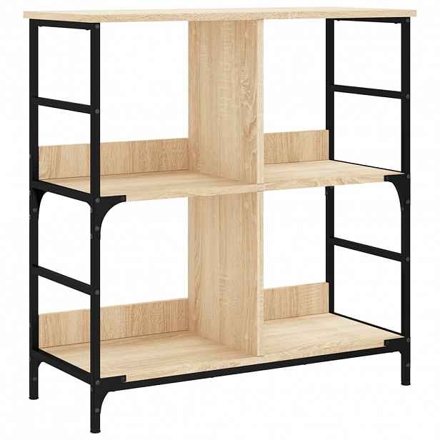 vidaXL Knihovna dub sonoma 78,5 x 33 x 82 cm kompozitní dřevo