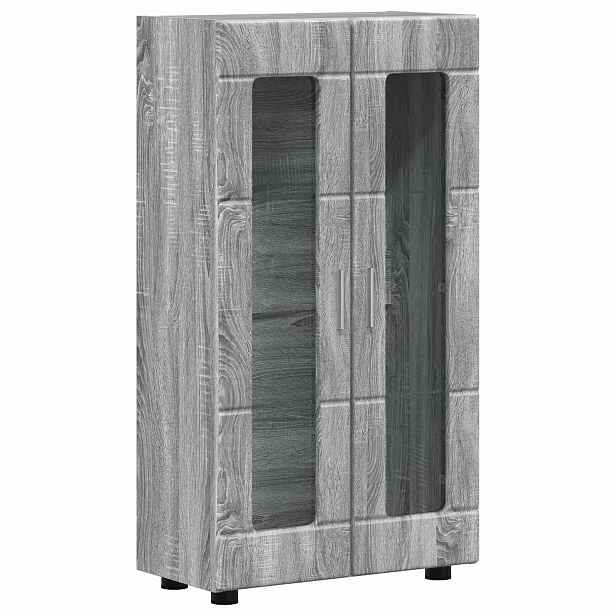 vidaXL Servírovací skříň FLORIN 55,5 x 29 x 100 cm Šedý Sonoma