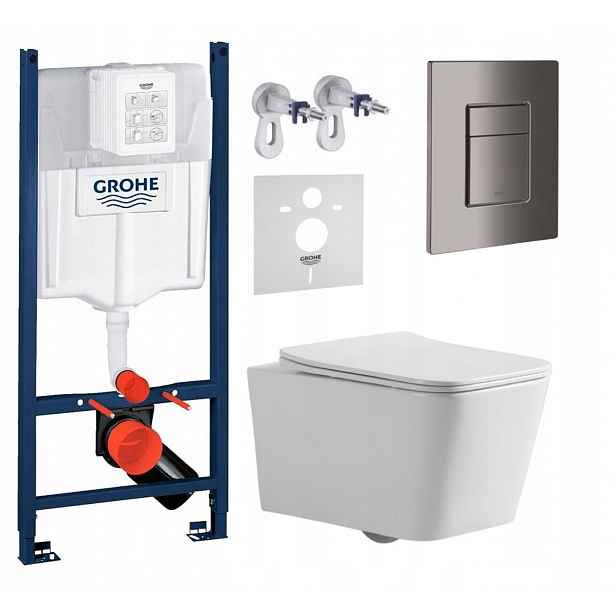 Wc sada Grohe Rapid s mísou Bilovec Tornado a tlačítkem grafit