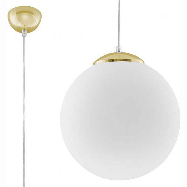 Závěsná lampa Ugo 30 zlatá Sollux