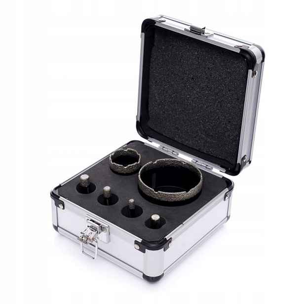 Diamantové Otvory 6 El. Adaptér M14 3/8 Hex pro vrtačku Kraft&Dele
