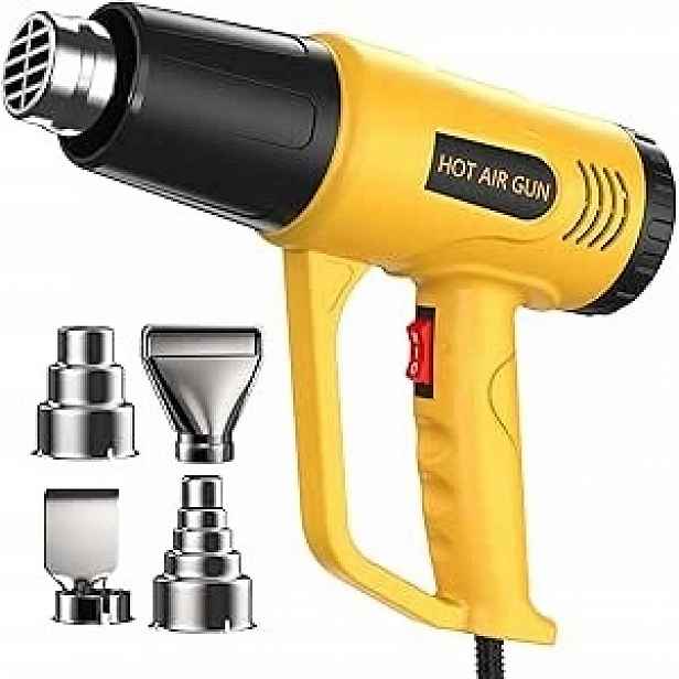 Horkovzdušná Pistole 1600 W 230 V Žlutá 4 koncovky R6