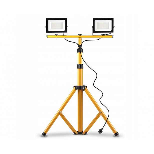 Pronett RJ4930 Stavební Led reflektor se stativem 2x 50W, 120 cm