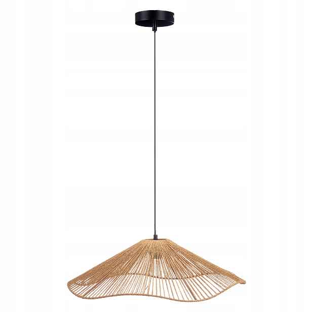 Stropní lampa Velto s pleteným stínidlem, 55 cm