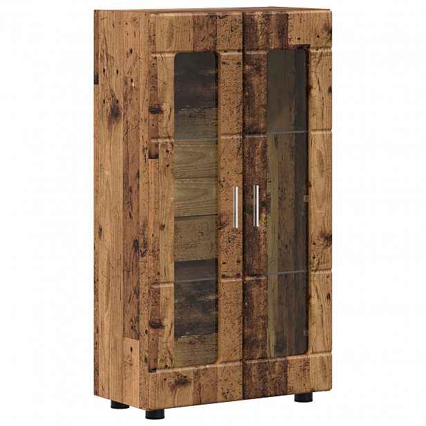 vidaXL Servírovací skříň FLORIN 55,5 x 29 x 100 cm Staré dřevo