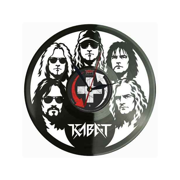 Kabát Vinyl Nástěnné hodiny Vinylová deska Unikátní dekorace pro fanoušky hudebníků