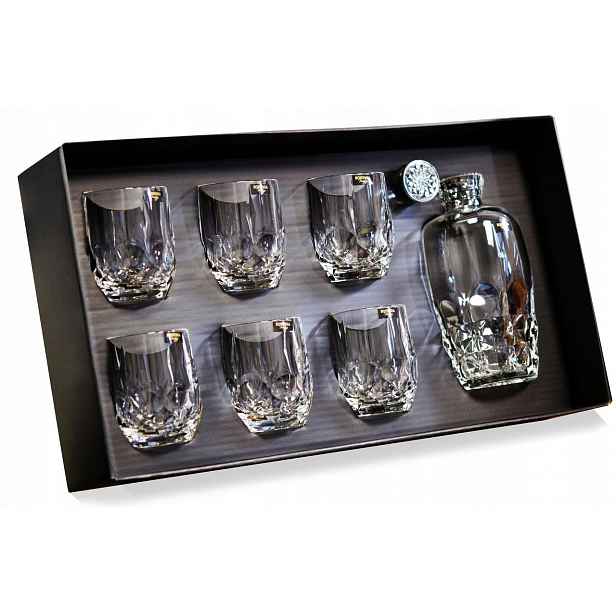 Křišťálový set na whisky Bohemia Desire 1+6 jako Dárek