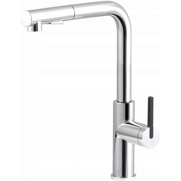 Kuchyňská baterie Chrom Ocel 304 s vytahovací sprškou a provzdušňovačem