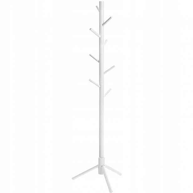 Věšák na kabáty s 8 háčky RCR04WTV2, 175 cm, bílý