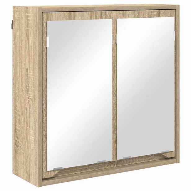 vidaXL Koupelnová zrcadlová skříň Sonoma dub 60 x 20 x 60 cm