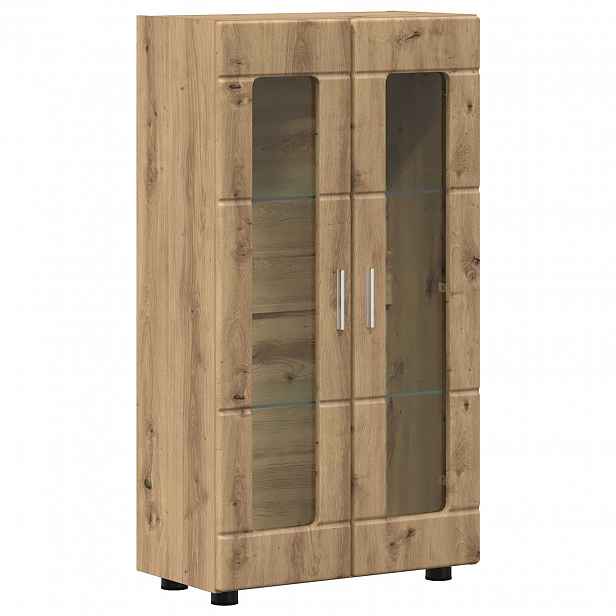 vidaXL Servírovací skříň FLORIN 55,5 x 29 x 100 cm Artisanový dub