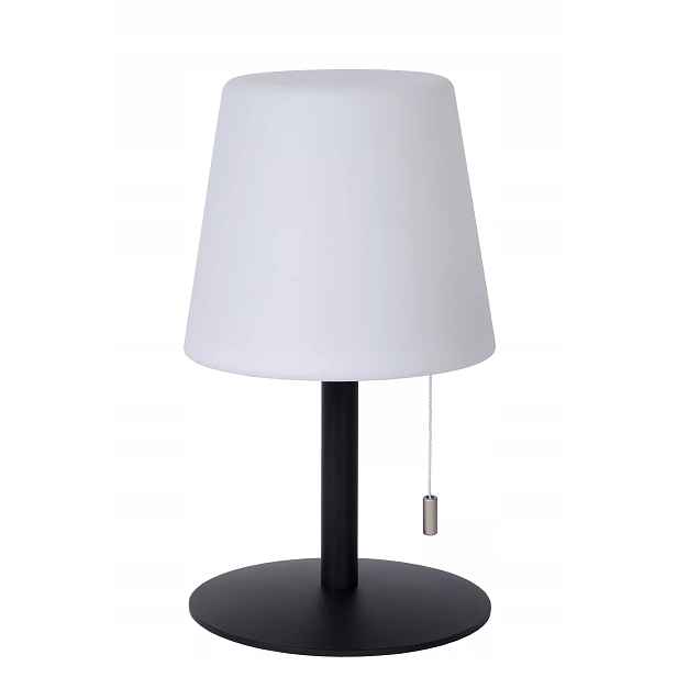 Přenosná stolní terasová lampa černá bílá Led Rgb akumulátorová Lucide