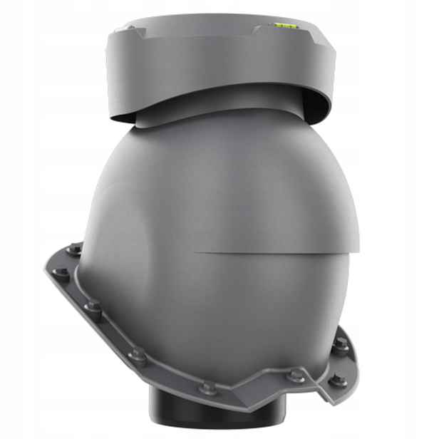 Krbový kanalizační ventilátor fi110 Trapez T18 Grafit Ral 7024