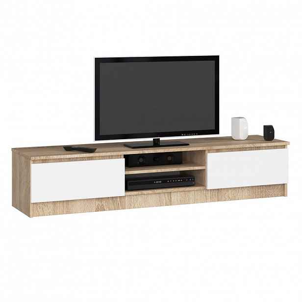 RAUMHIRSCH FURNITURE LOWBOARD dub Sonoma, bílá 33/160/40