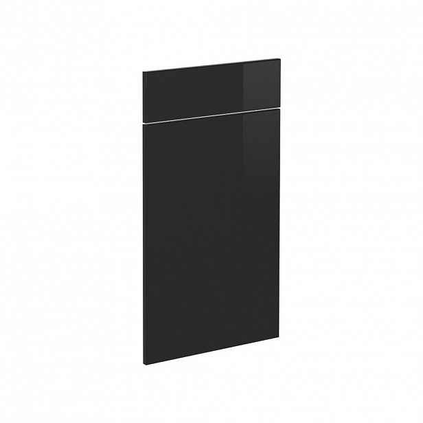 Vicco KUCHYŇSKÁ DVÍŘKA R-Line Černý vysoký lesk 39.6 x 70.8 cm nábytková čela pro spodní skříňku se zásuvkami