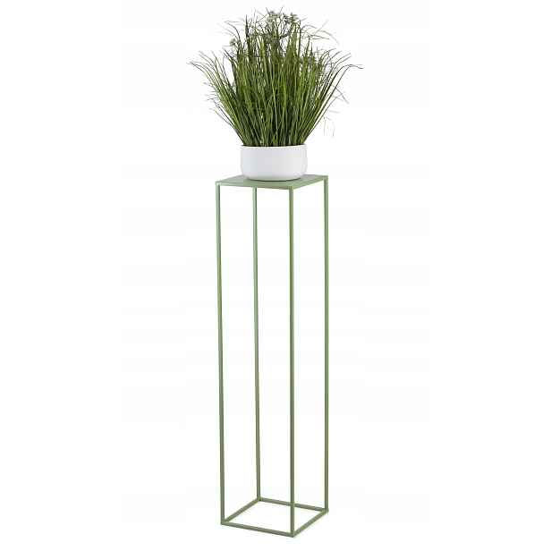 Zelený držák na květináč, stabilní kovový stojan na květiny, loftové rostliny, 100 cm