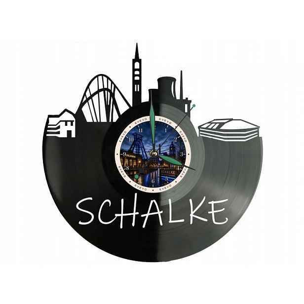 Schalke Město Německo Nápad na Dárek Nástěnná Dekorace z vinylové desky