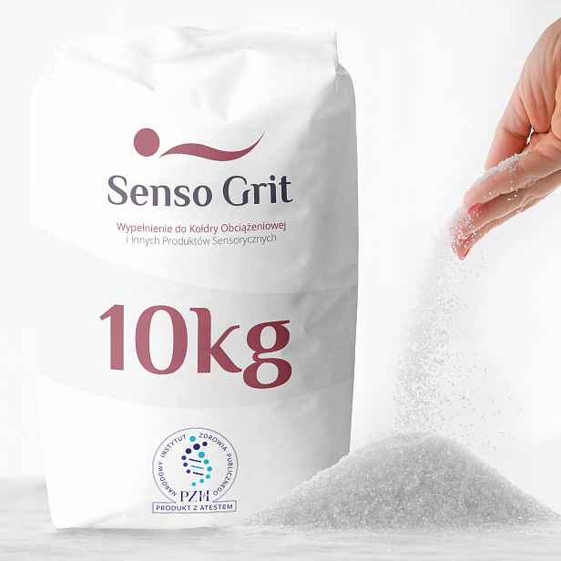 Náplň do zátěžových přikrývek 3-6 mm Atest Pzh 10kg Senso Grit