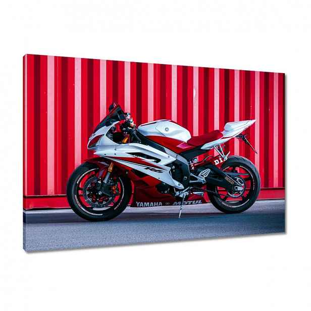 Obrazy 90x60 Bílo-červená Yamaha