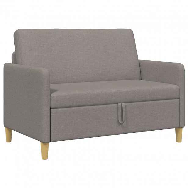 vidaXL Sofa s úložným prostorem Taupe 122 x 78 x 87 cm Polyester