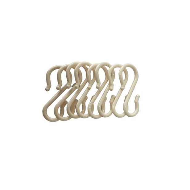 háček-S- 8,5cm-8ks-nosnost 2kg, plast