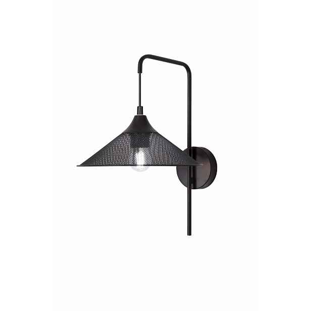 Nástěnné svítidlo s širokým stínidlem, černé, Candellux