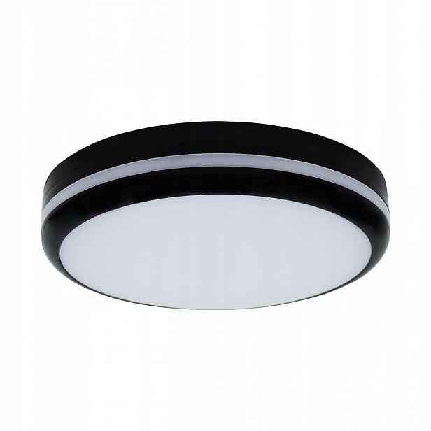 Venkovní Lampa Stropní Svítidlo Zahradní Na Balkon Terasa Led 12W/15W/18W Cct Černá