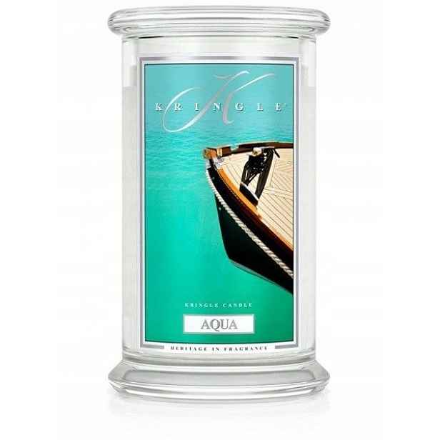 Aqua Kringle Candle – velká svíčka se dvěma knoty (624 g)