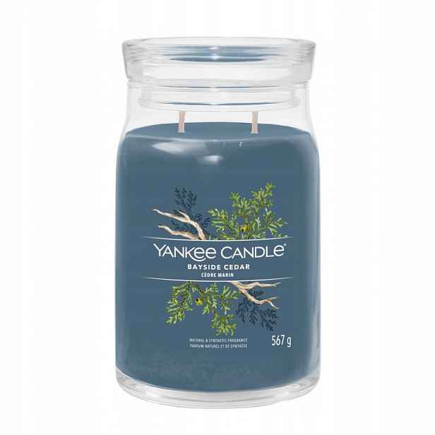 Bayside Cedar – Yankee Candle Signature – velká svíčka se dvěma knoty