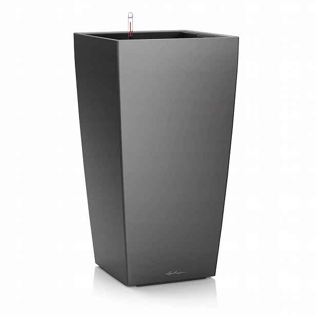 Květináč Lechuza Cubico Premium 30 samozavlažovací Antracit Metallic
