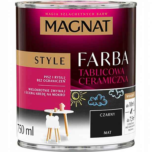 Magnat Keramická Barva na tabuli černá 0,75 l