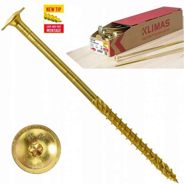 Tesařské vruty 8x320 torx hlava talíř 50 Ks