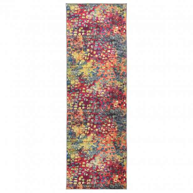 vidaXL Běhoun LESAKA pestrá 100 x 150 cm Diamantový samet