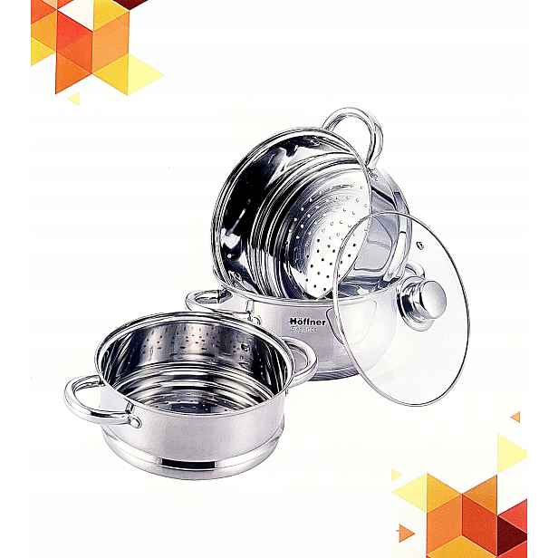 Hrnce Na Vaření V Páře Hoffmner 4EL 6,3 L 24 cm HF-9244