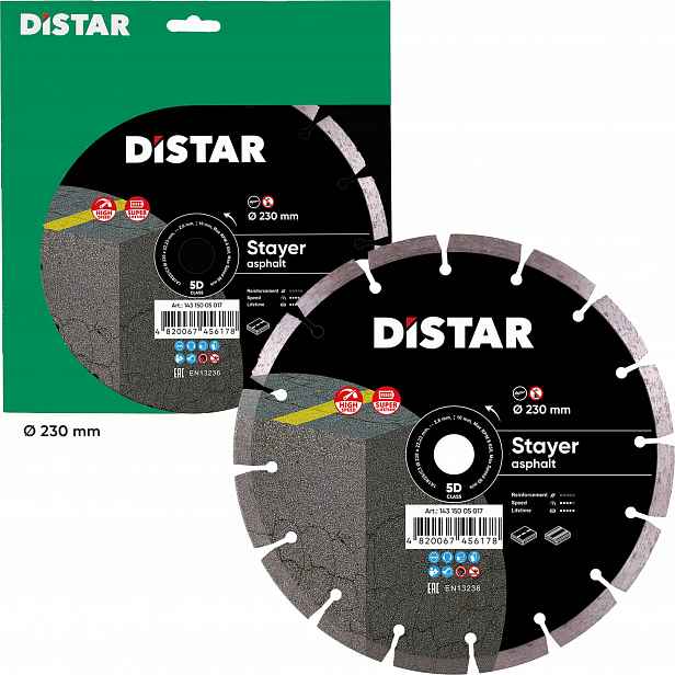 Diamantový Kotouč Distar Stayer 230 mm Asfalt Čerstvý beton 22.23