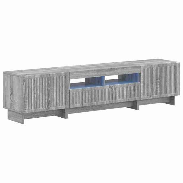 vidaXL 5dílná LED TV skříň Šedý Sonoma Kompozitní dřevo