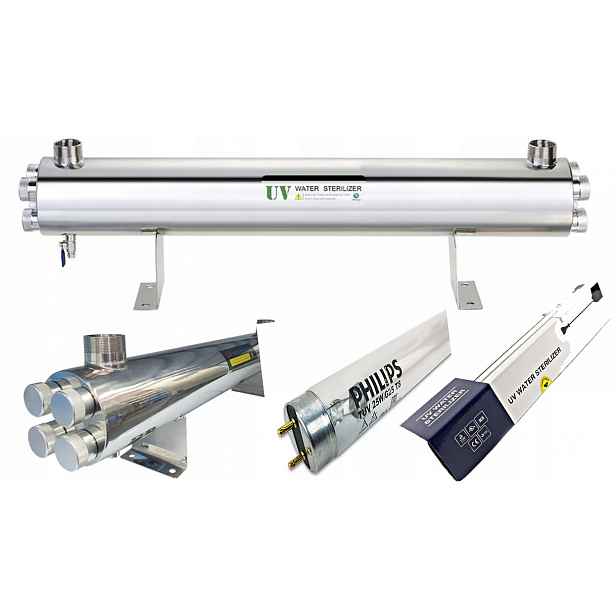 Lampa Uv Filtr Vody Sterilizátor Uv lampa 220W Ocel Philips Atest Pzh
