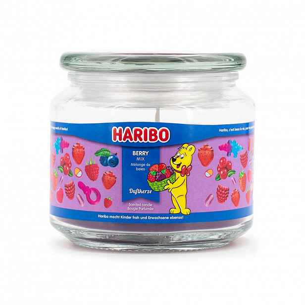 SVÍČKA Barevná vonná sklo 300 g Berry Mix