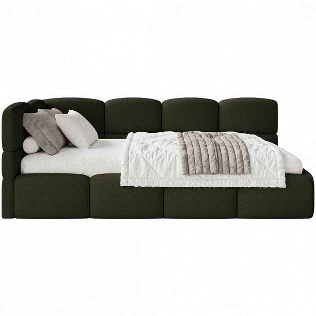 Selsey POSTEL PRO MLÁDEŽ Cloudy olivově zelená 120 cm, buklé