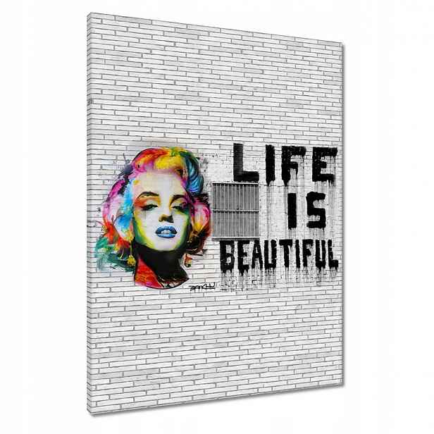 Obrazy 60x80 Banksy Life jsou krásné