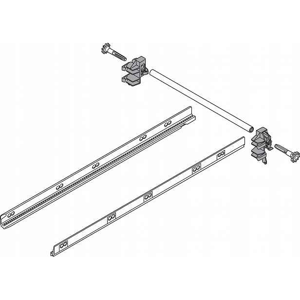 Blum ZST.450BA boční stabilizace Tandembox šedá