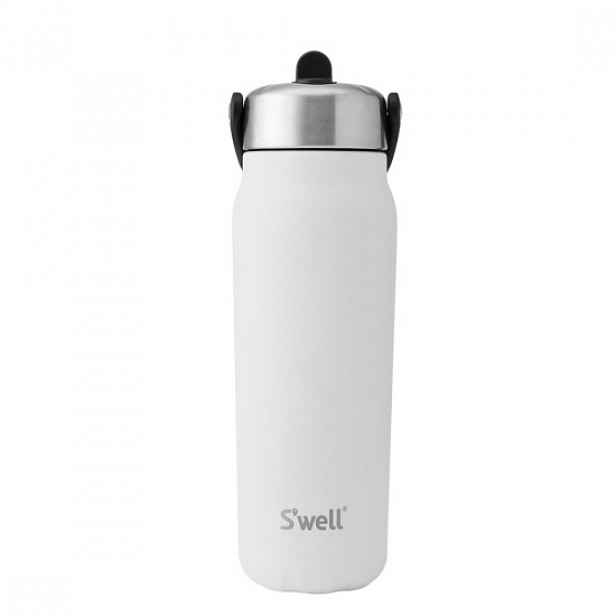 Izolovaná láhev na vodu s vestavěným brčkem, nerezová ocel, 700 ml, "E