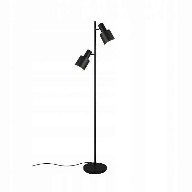 Moderní podlahová lampa černá 2x10W Salon Kabinet 161cm Elior Trio