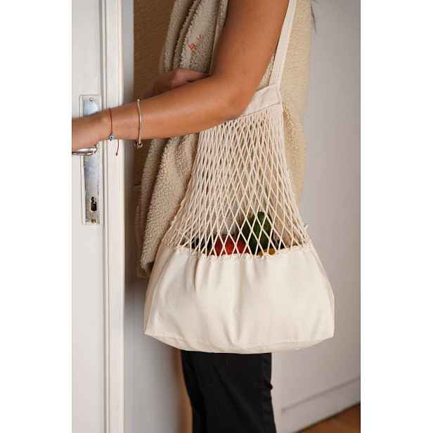 Net Bag File Big - Natural Beige