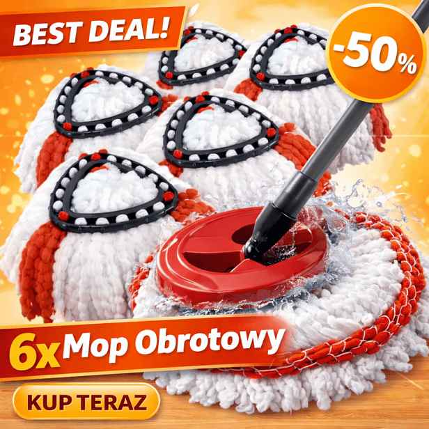 TEMU 6X VLOŽKA DO ROTAČNÍHO MOPU NÁHRADA TURBO NEJLEPŠÍ KVALITA A ODOLNOST! MEGA ABSORPCI A ZESÍLENÉ ZESÍLNIACÍ KLIPLY Z MIKROVLANOVÉHO MATERIÁLU
